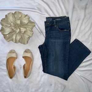 SONOMA Mid Rise Straight Fit Petite Jeans